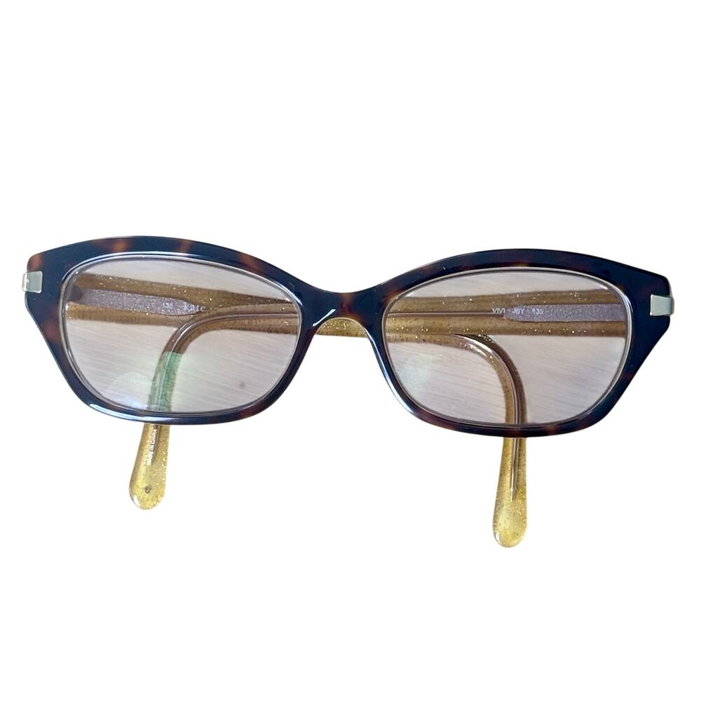 Kate Spade Women's Tort Gold Sparkle Vivi JBY 135 Eyeglasses Frames